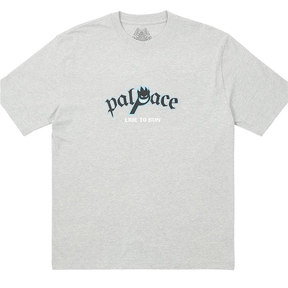 PALACE x Spitfire Collab P-Head Tee grey light blue XL Brand New DS super rare! - Picture 2 of 2